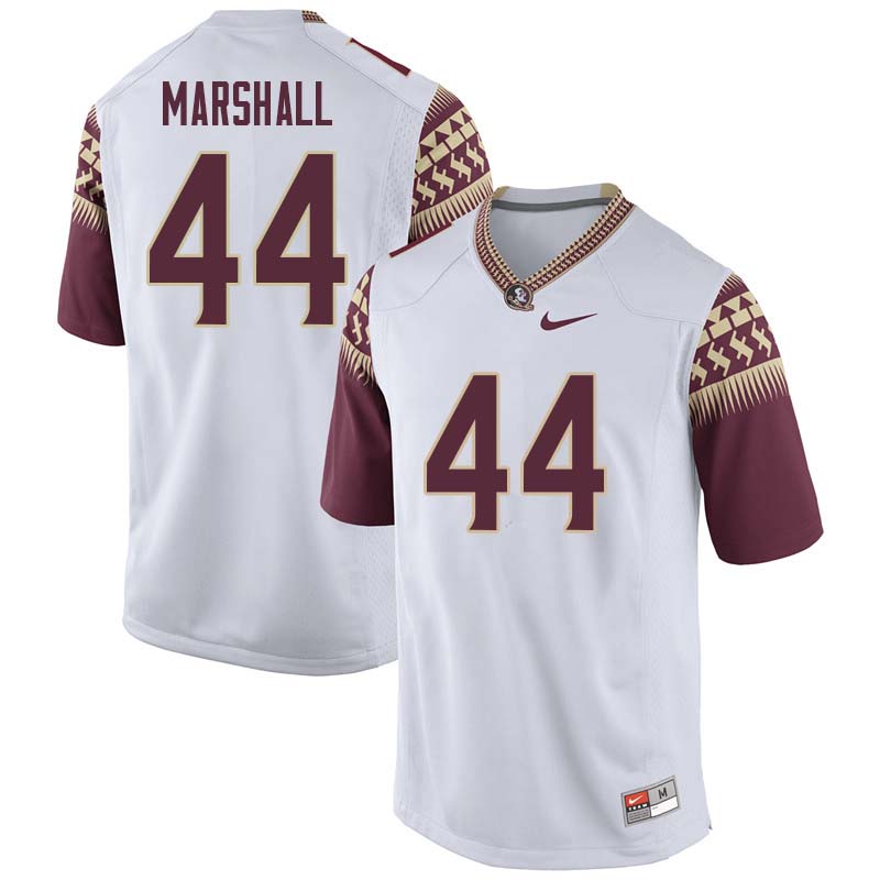 Men #44 Chandler Marshall Florida State Seminoles College Football Jerseys Sale-White